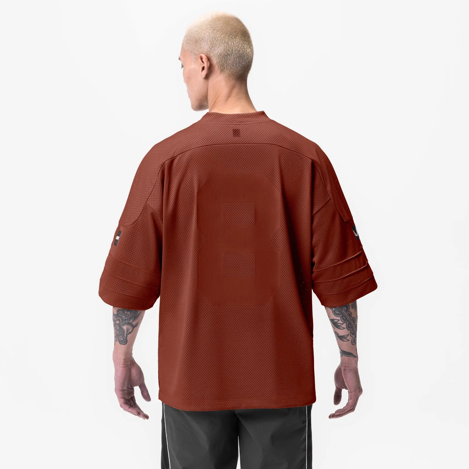 0772. SilverPlus™ Mesh Oversized Jersey  - Brick