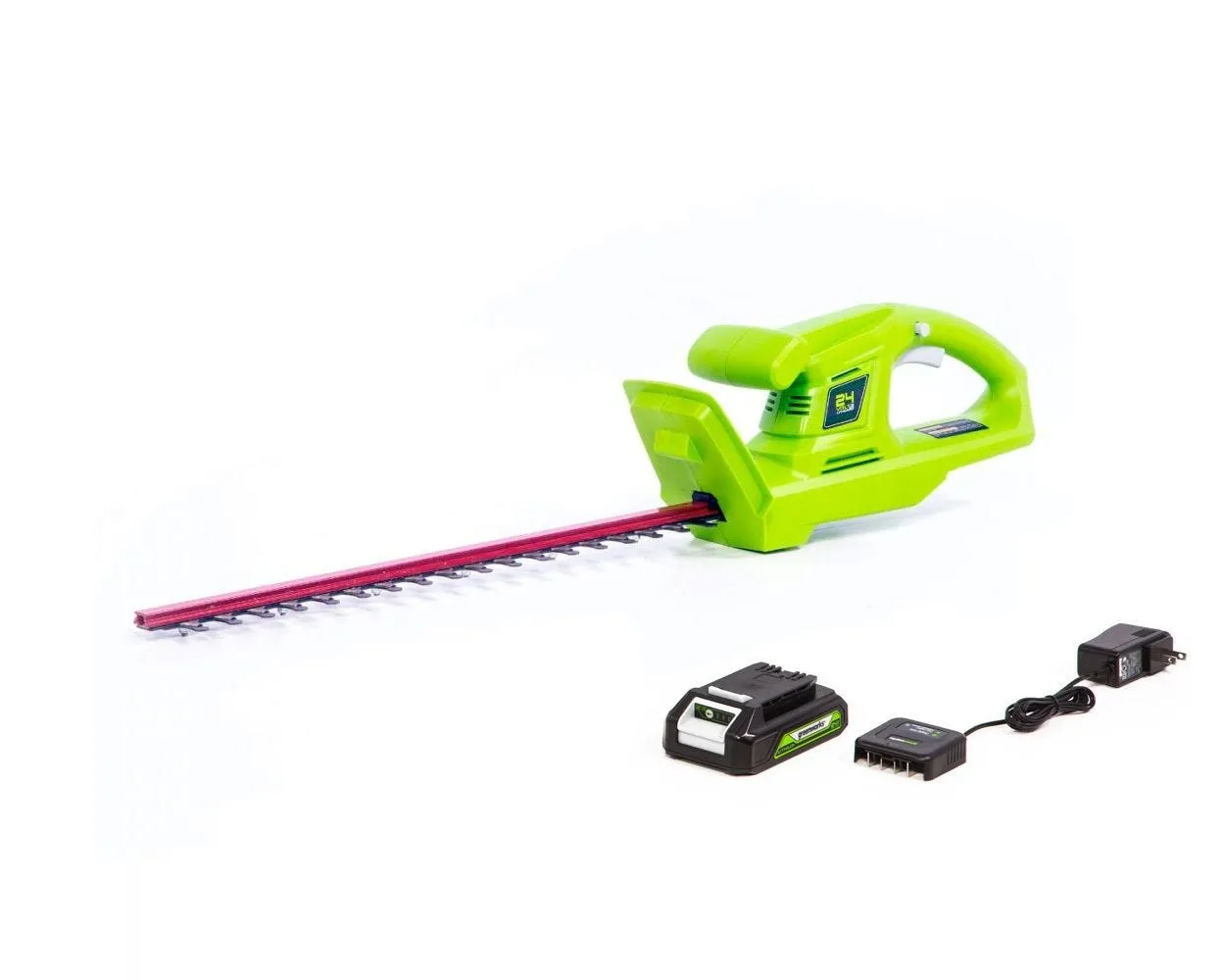 24V 20" Cordless Battery Hedge Trimmer w/ 2.0Ah Battery & Charger