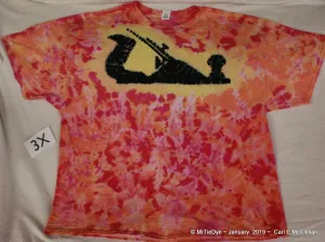 3X Tie-Dye Bench Plane Tee in pastels