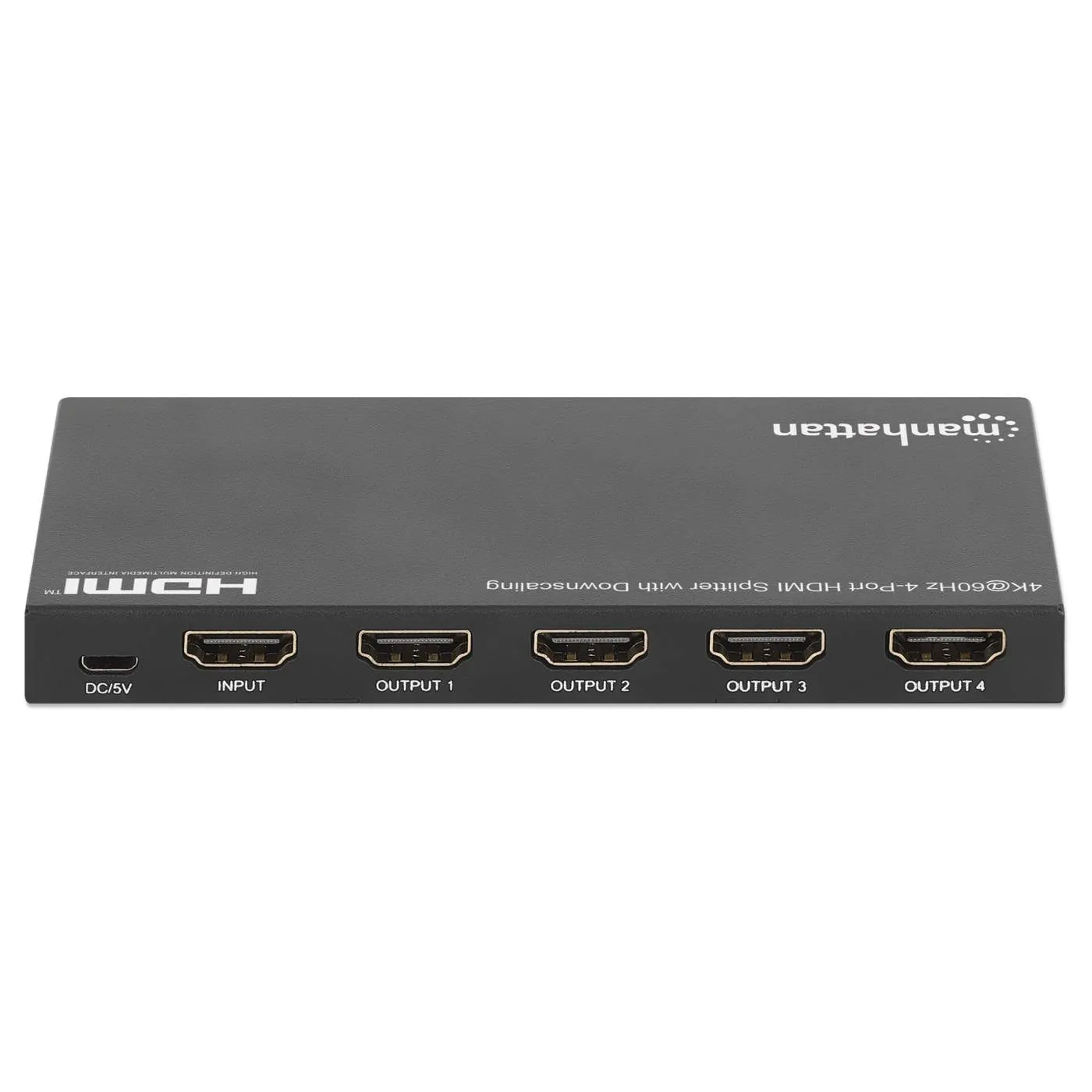 4K@60Hz 4-Port HDMI Splitter with Downscaling