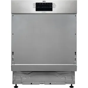 AEG FEE64917ZM Standard Semi-Integrated Dishwasher,Stainless Steel,C Rated