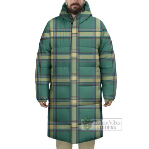 Alberta Province Canada Tartan Long Down Jacket