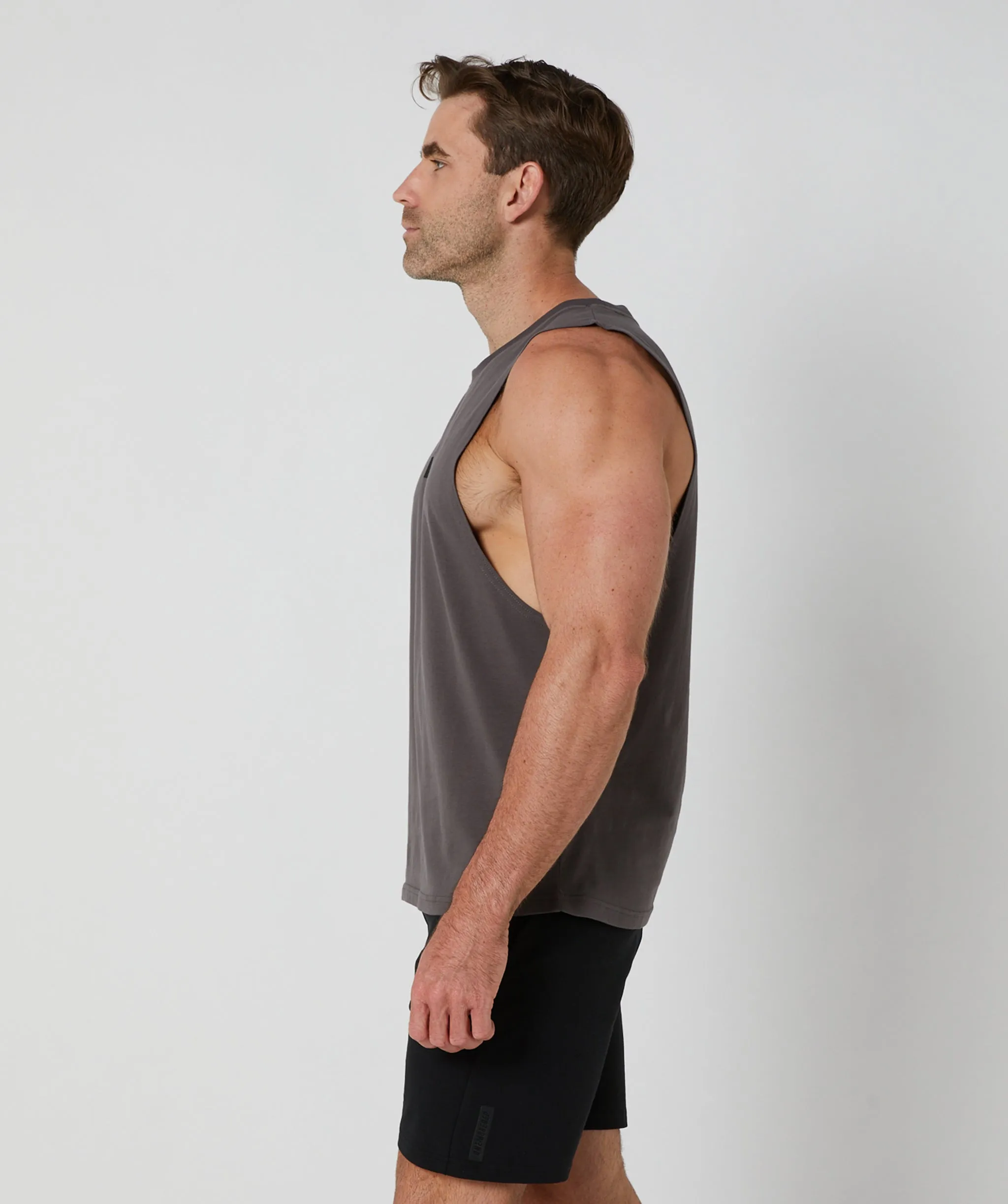 Apex Muscle Tee Charcoal