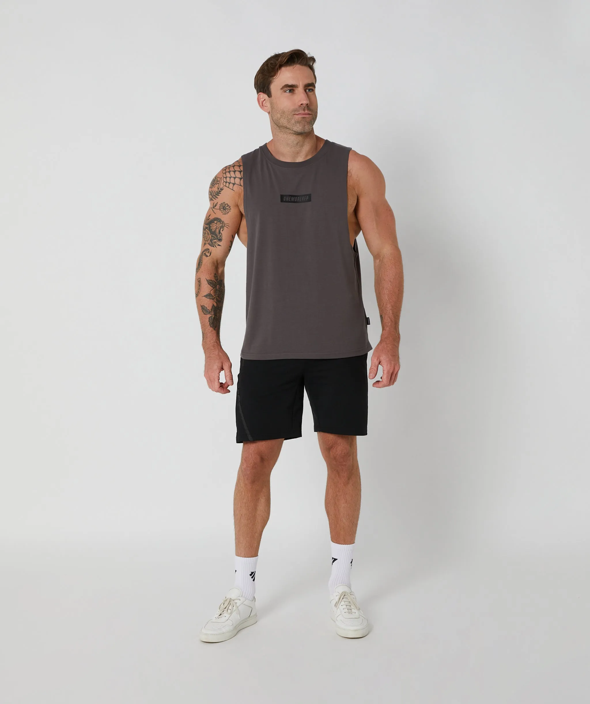 Apex Muscle Tee Charcoal