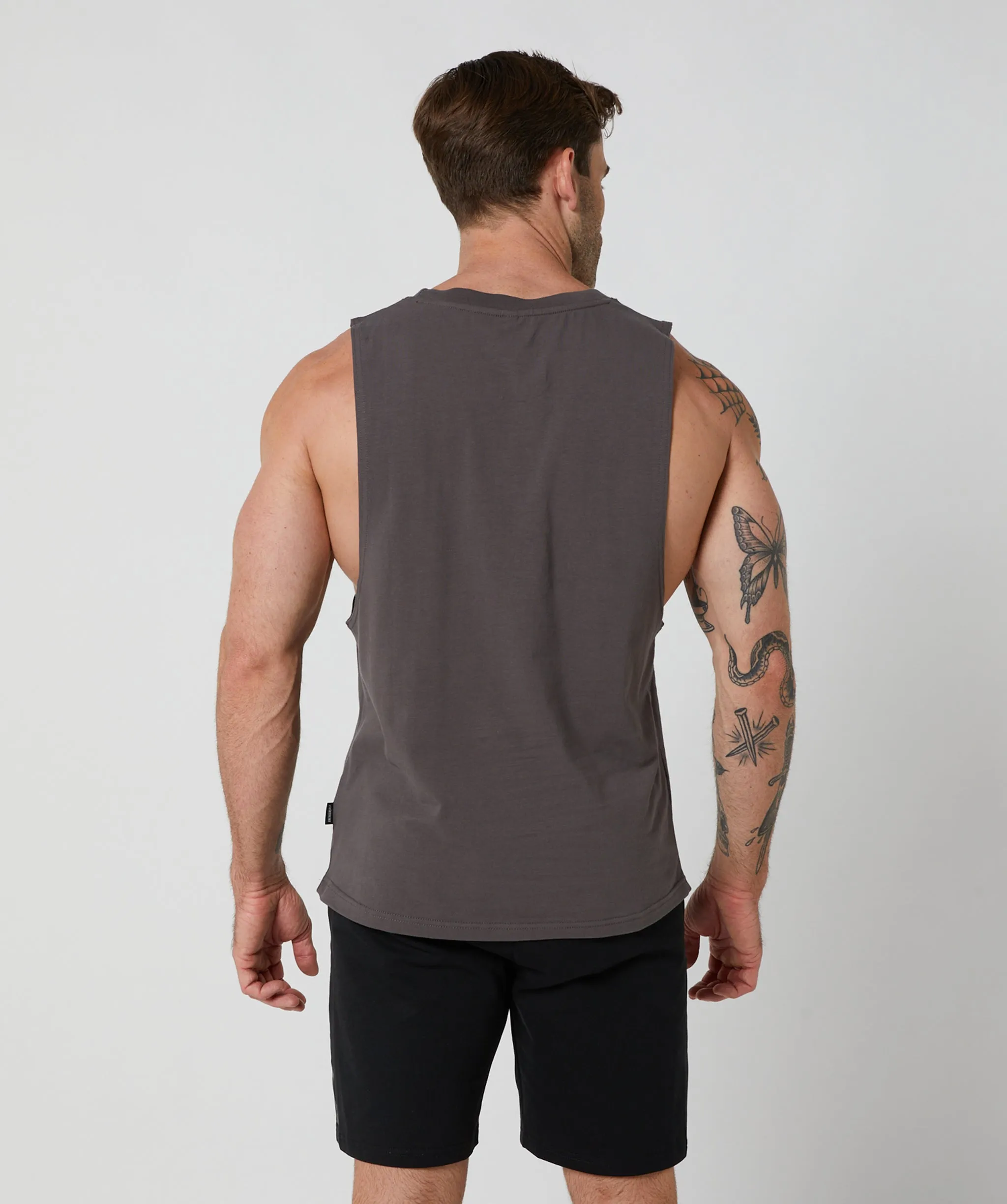 Apex Muscle Tee Charcoal