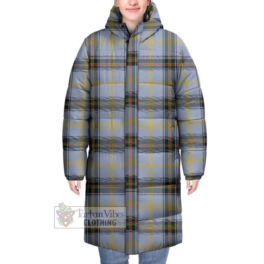 Bell Tartan Long Down Jacket