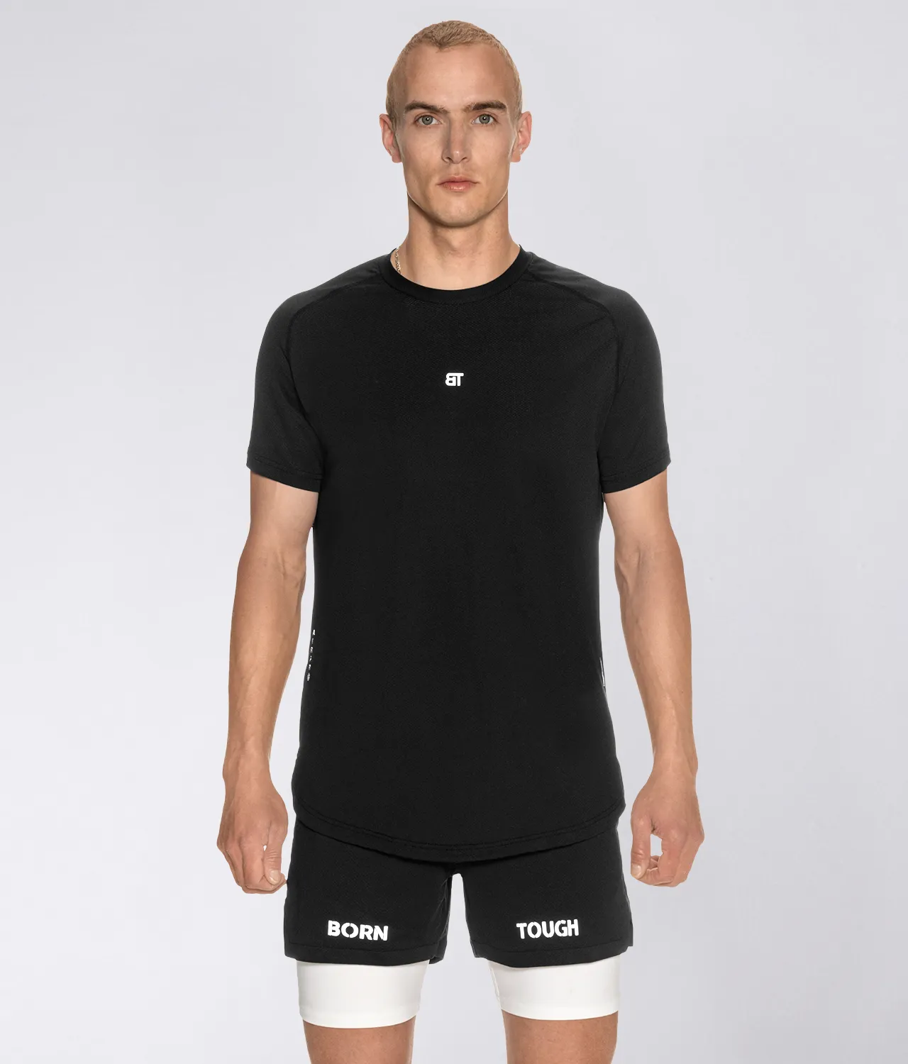 Born Tough Air Pro™ Black Running T-Shirt For Men