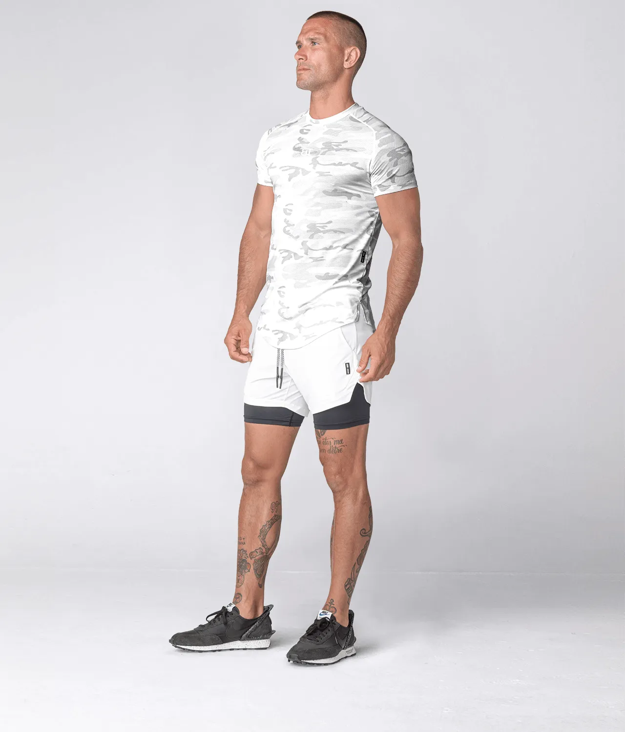 Born Tough Air Pro™ Bodybuilding T-Shirt For Men White Camo