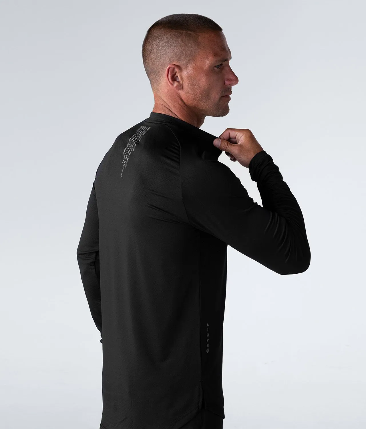 Born Tough Air Pro™ Long Sleeve Running T-Shirt For Men Black