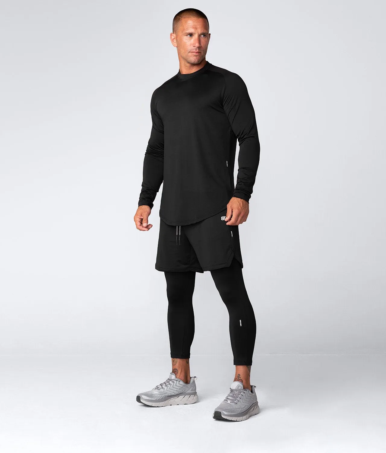 Born Tough Air Pro™ Long Sleeve Running T-Shirt For Men Black