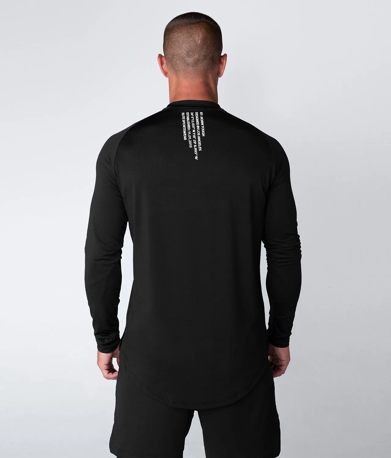 Born Tough Air Pro™ Long Sleeve Running T-Shirt For Men Black