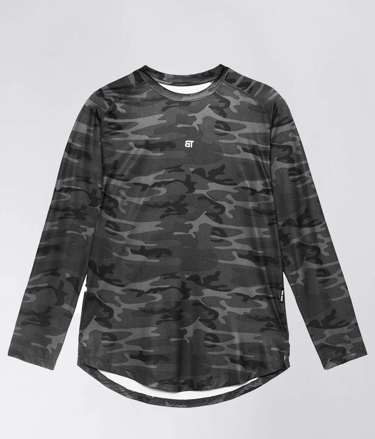 Born Tough Air Pro™ Long Sleeve Running T-Shirt For Men Grey Camo