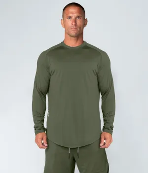 Born Tough Air Pro™ Long Sleeve Running T-Shirt For Men Military Green