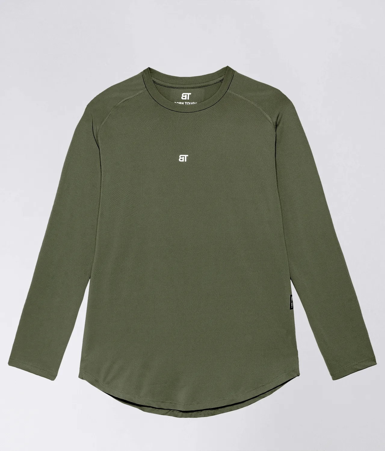 Born Tough Air Pro™ Long Sleeve Running T-Shirt For Men Military Green