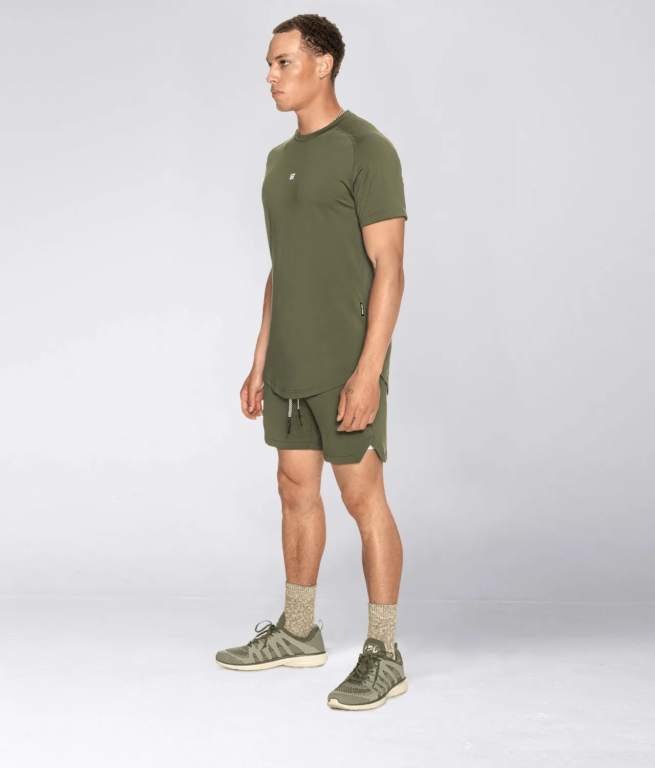 Born Tough Air Pro™ Military Green Athletic T-Shirt For Men