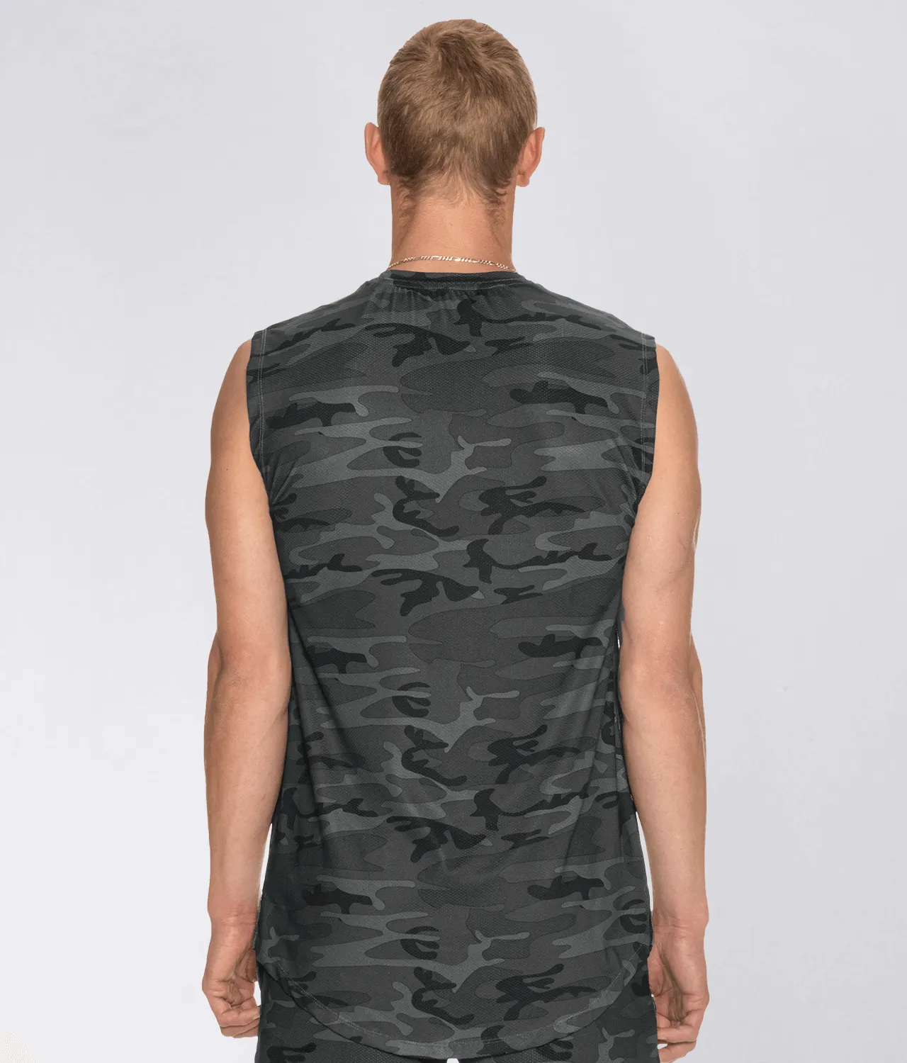 Born Tough Air Pro™ Sleeveless Running T-Shirt For Men Grey Camo