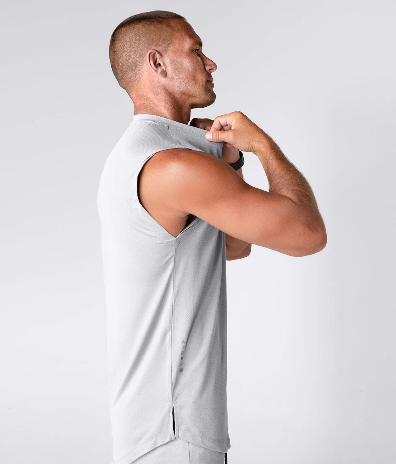 Born Tough Air Pro™ Sleeveless Running T-Shirt For Men Steel Gray