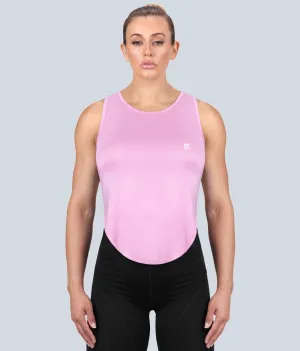 Born Tough High Altitude Pink Sheer Athletic Tank Top for Women