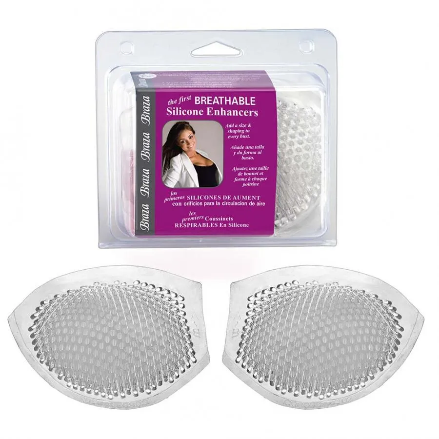 BRAZA Breathable Silicone Enhancers, Clear