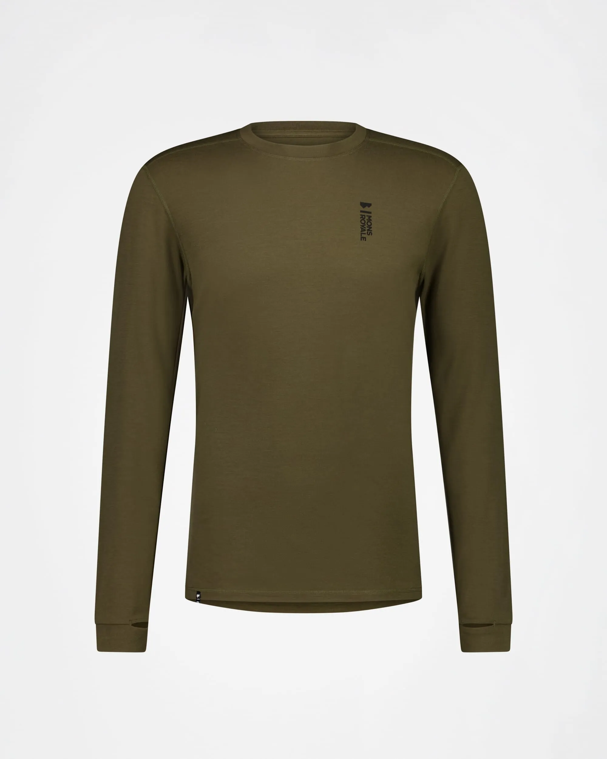 Cascade Merino Base Layer Long Sleeve - Dark Olive