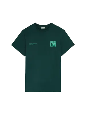 Choose Love Midweight T-Shirt—foliage green