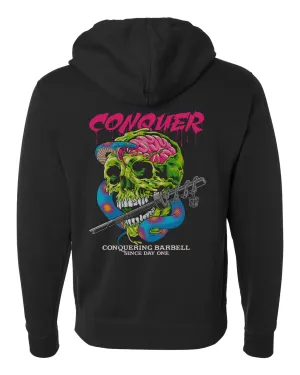 Conquer - Venom - on Black Pullover Hoodie