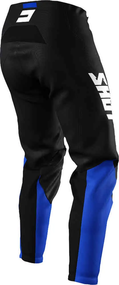 Draw Burst Shot Motocross Pants, Black/Blue