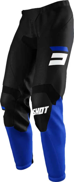 Draw Burst Shot Motocross Pants, Black/Blue