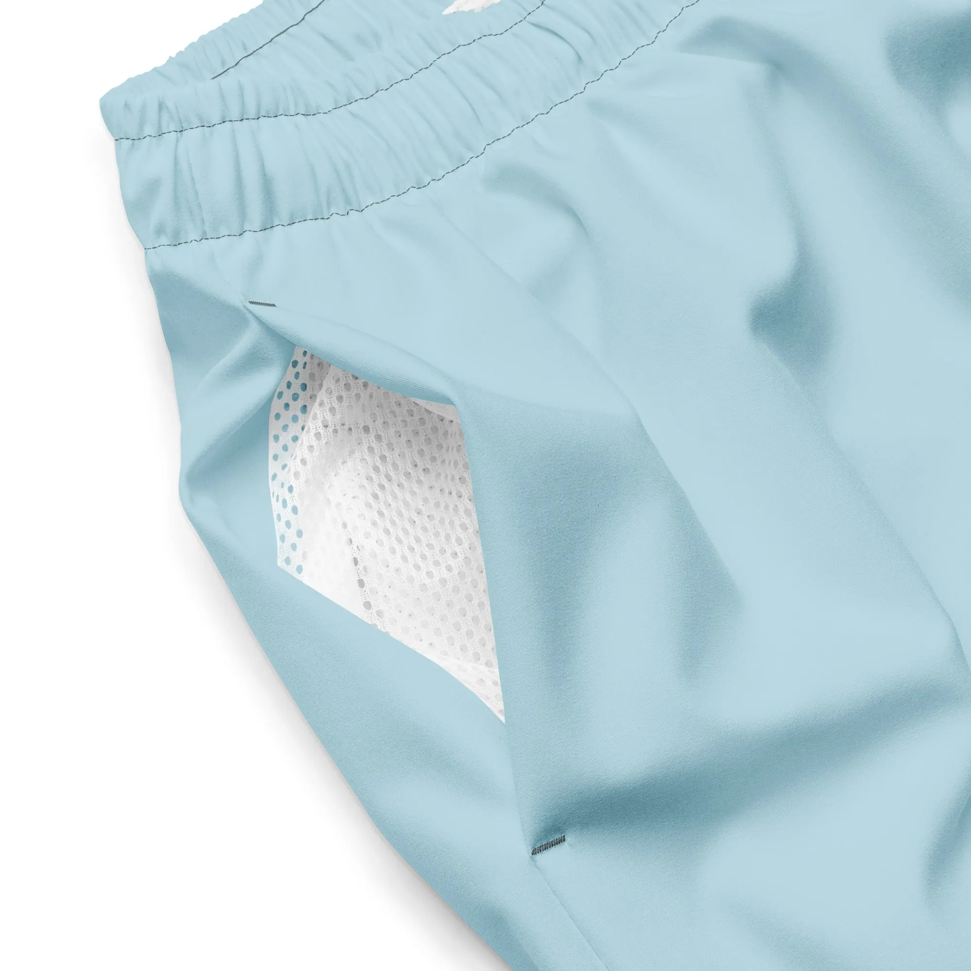 Enjoy Life. - Men's "HYBRID" Swim/Gym Hybrid Shorts (LIGHT BLUE)