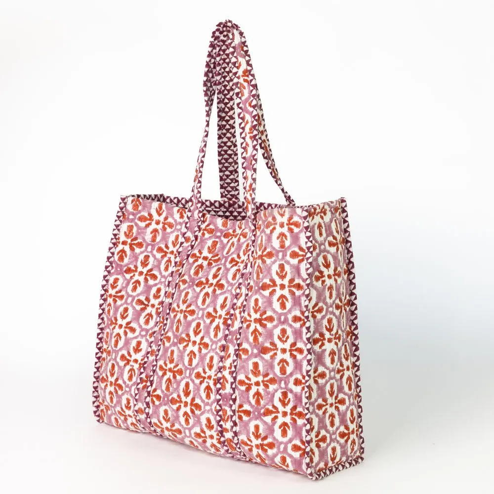 Fleur de Lis Rose Tote Bag