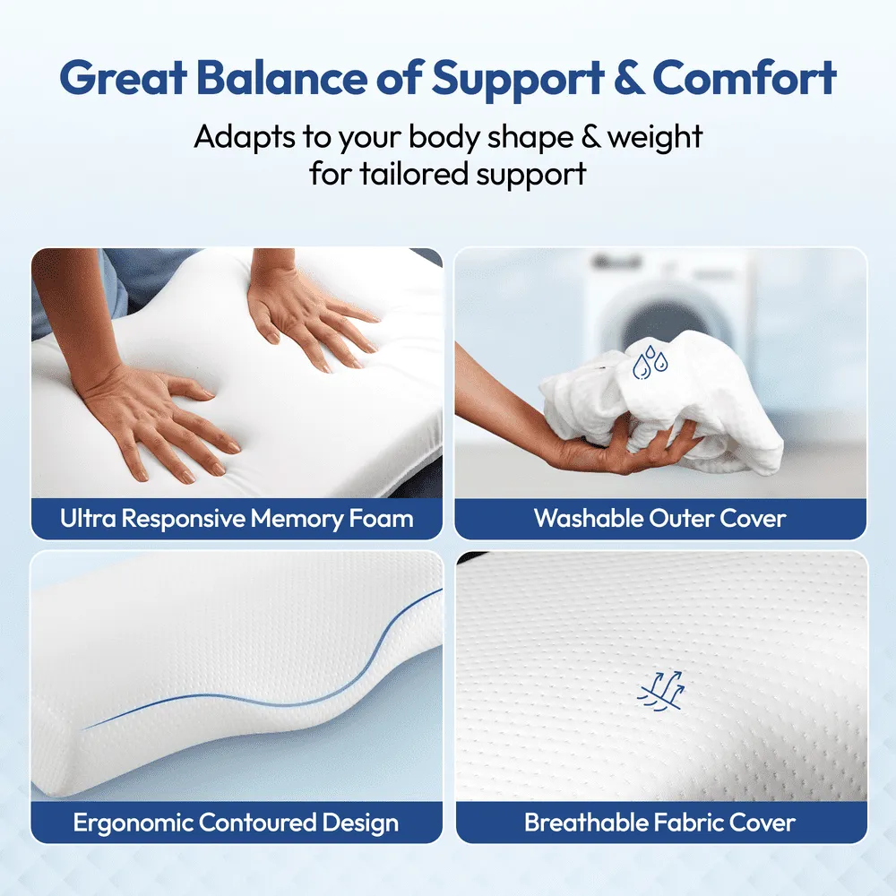 Frido Ultimate Neck Contour Cervical Plus Pillow