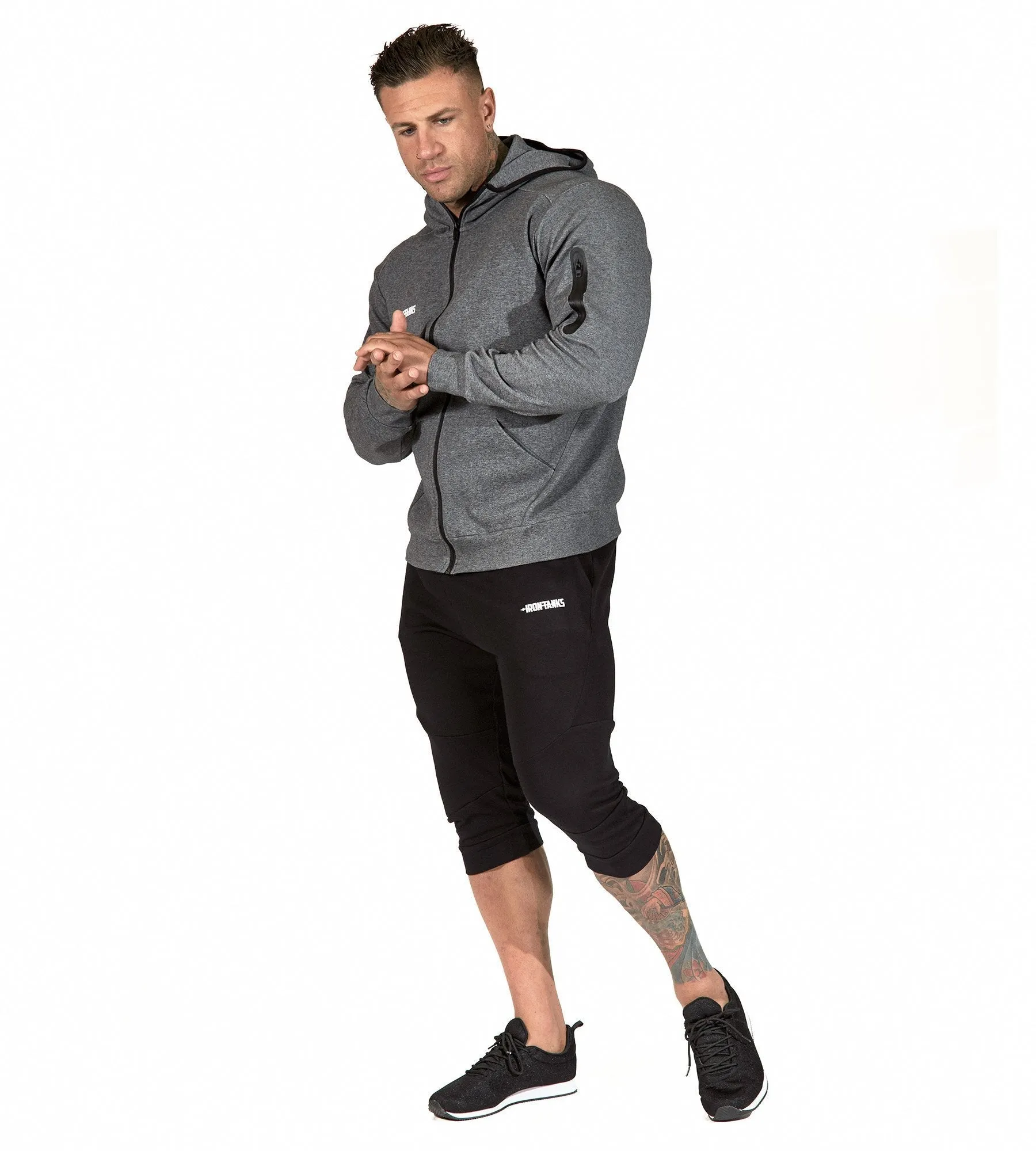 Fusion Zipper Hoodie II - Carbon Grey