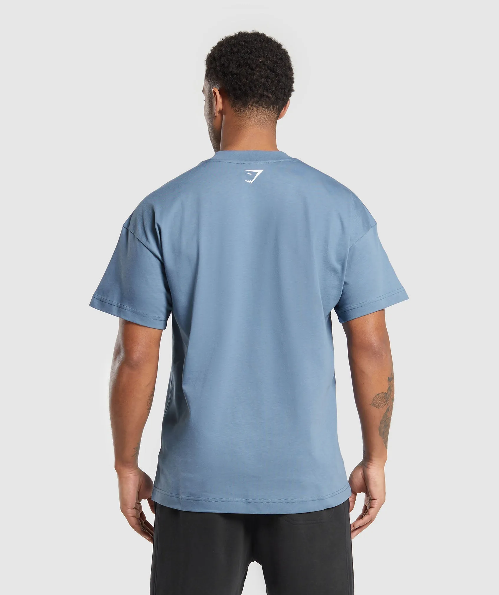 Gymshark Built in the UK T-Shirt - Faded Blue