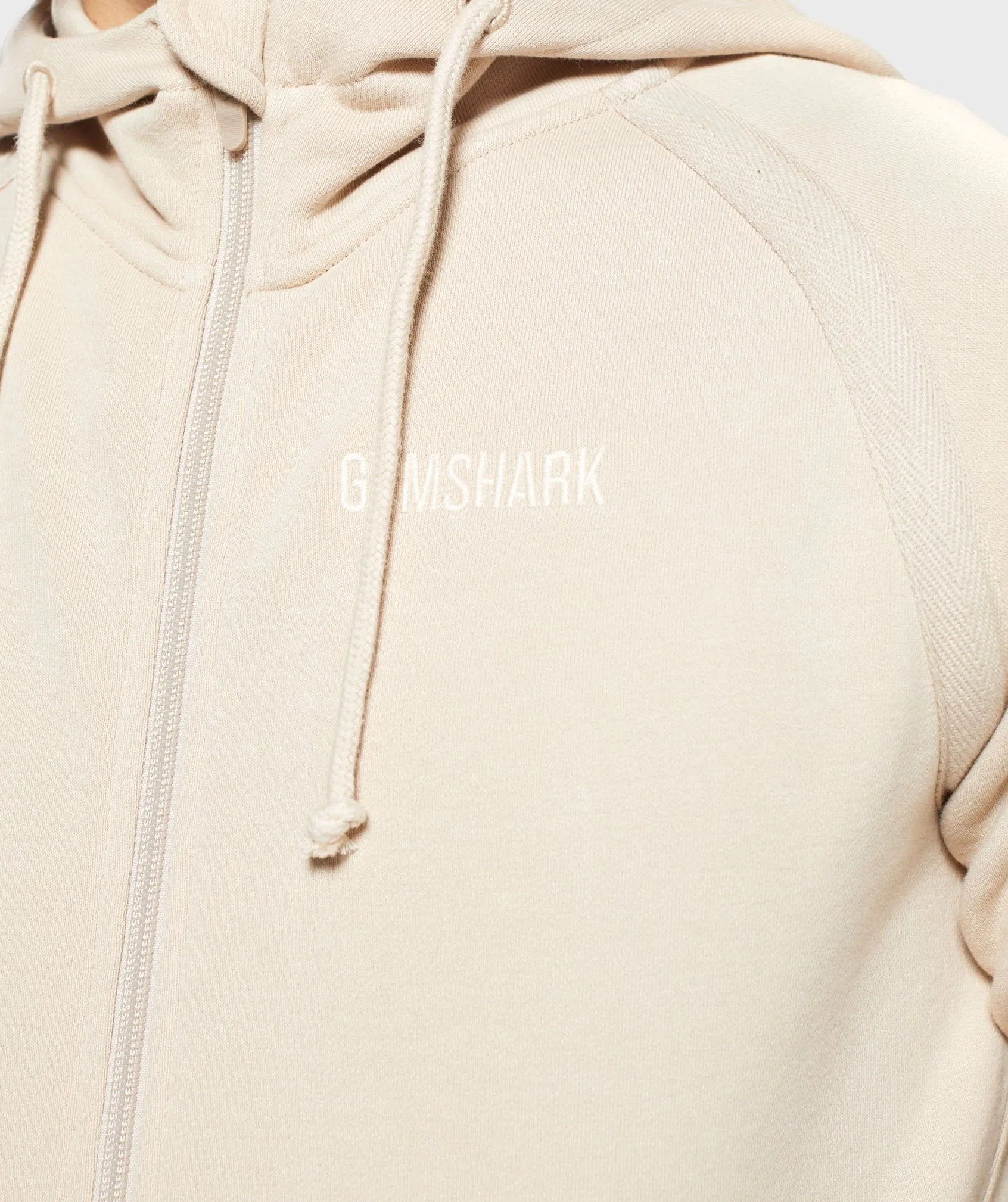 Gymshark Compound Zip Hoodie - Sand