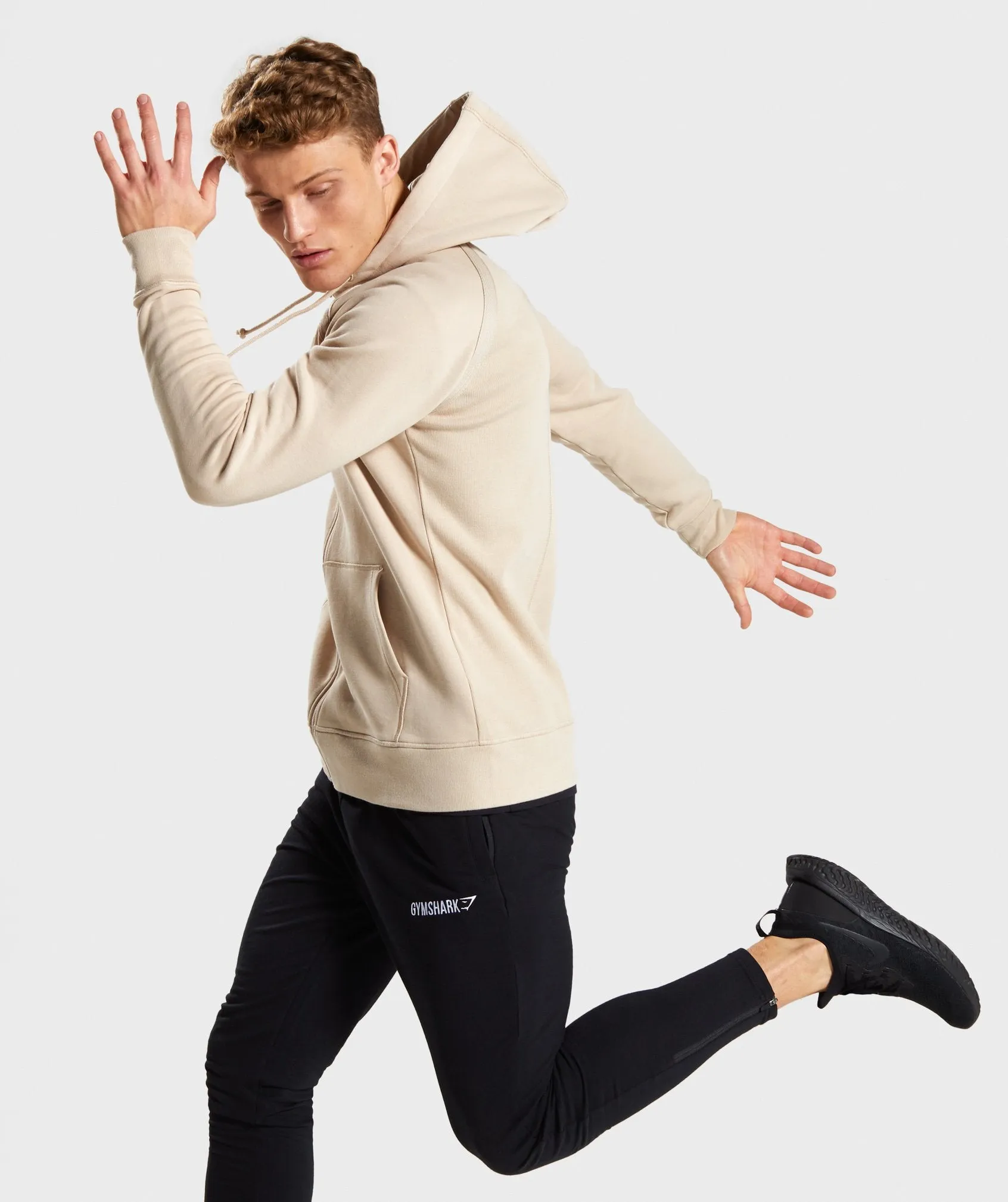 Gymshark Compound Zip Hoodie - Sand