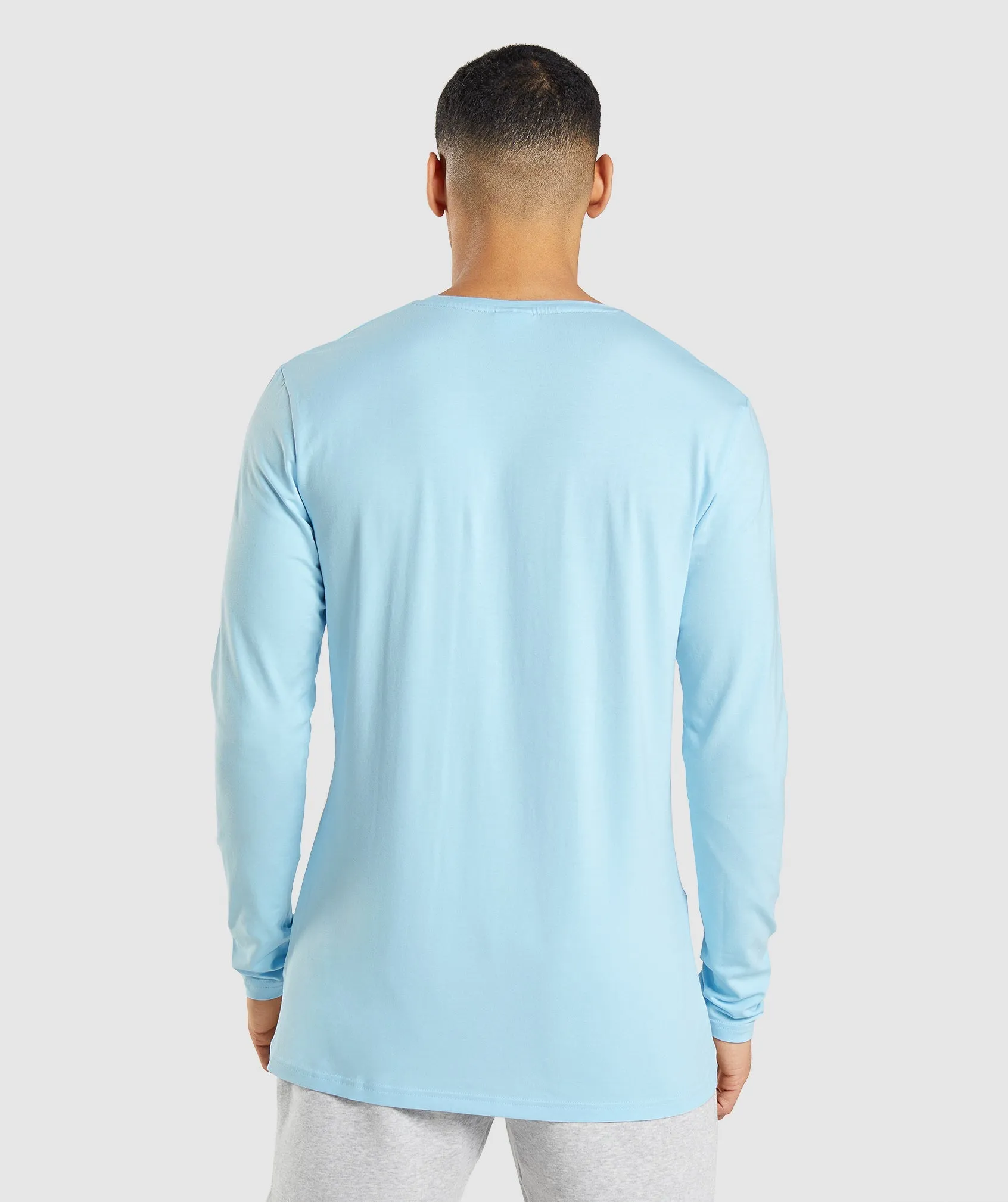 Gymshark Essential Long Sleeve T-Shirt - Linen Blue