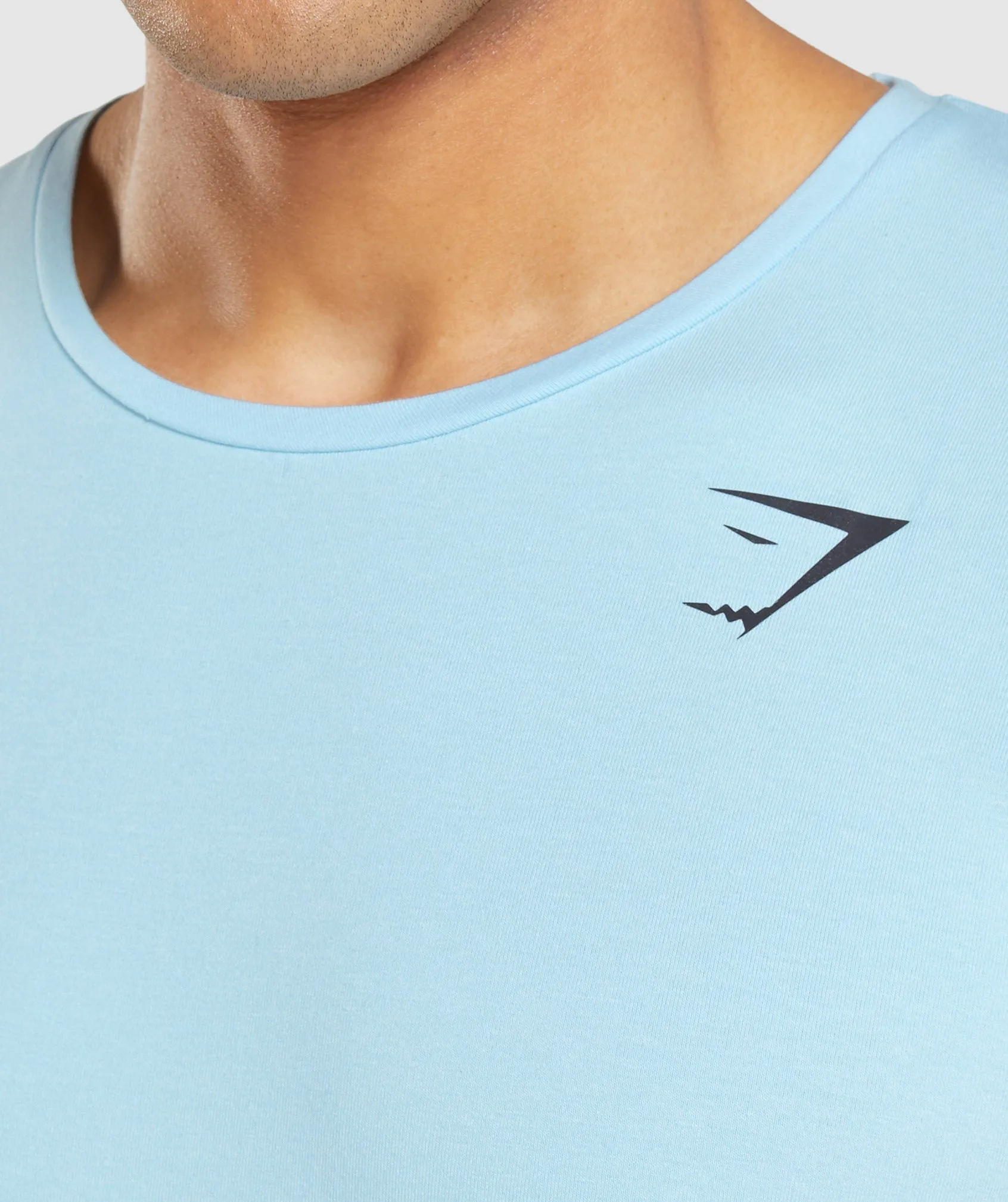 Gymshark Essential Long Sleeve T-Shirt - Linen Blue