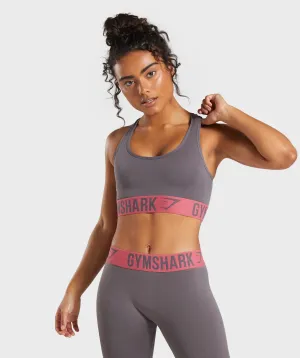 Gymshark Fit Sports Bra - Slate Lavender/Rose