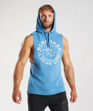 Gymshark Legacy Drop Arm Hoodie - Coastal Blue