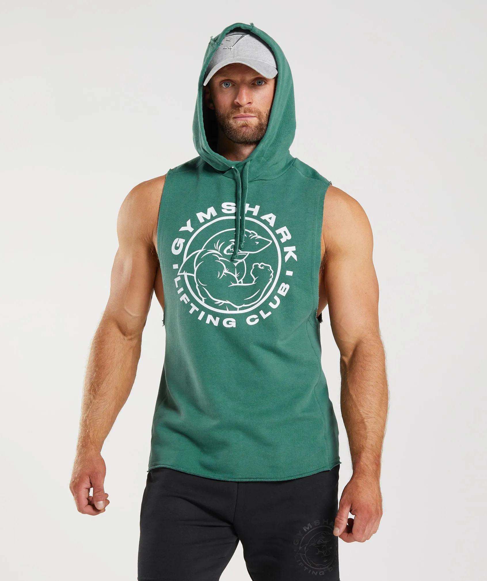 Gymshark Legacy Drop Arm Hoodie - Hoya Green