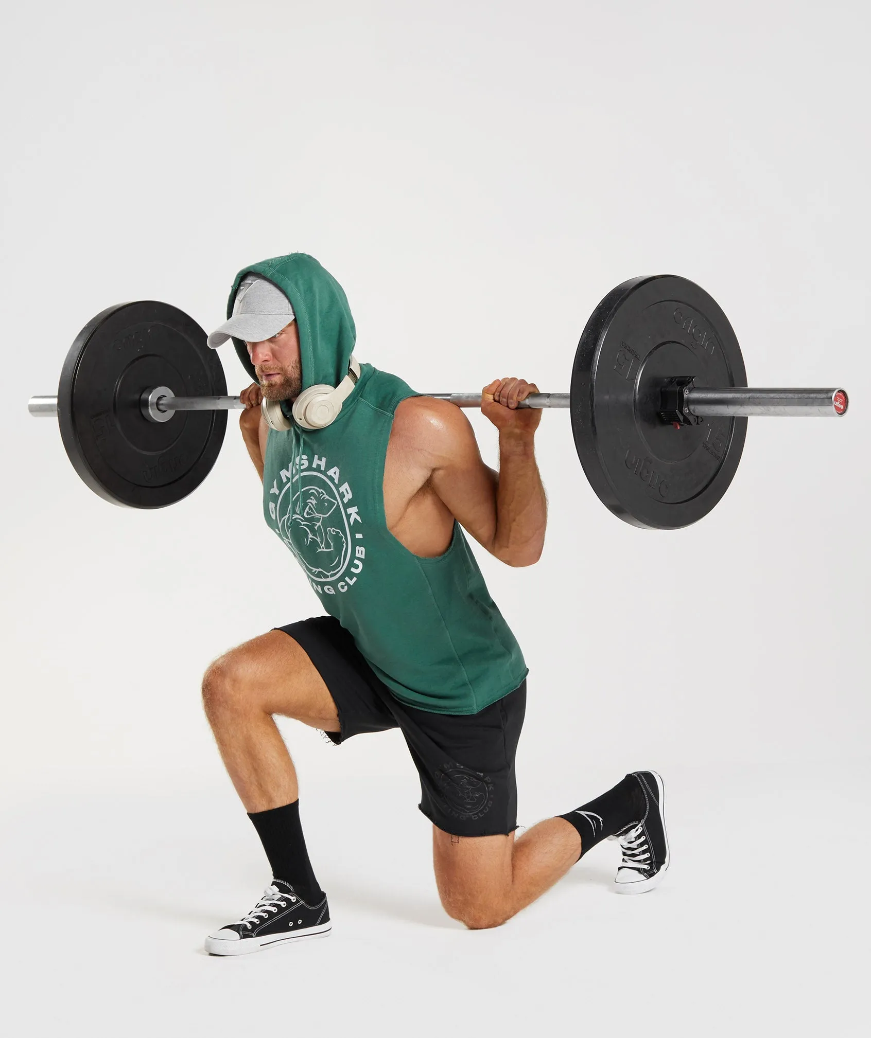 Gymshark Legacy Drop Arm Hoodie - Hoya Green