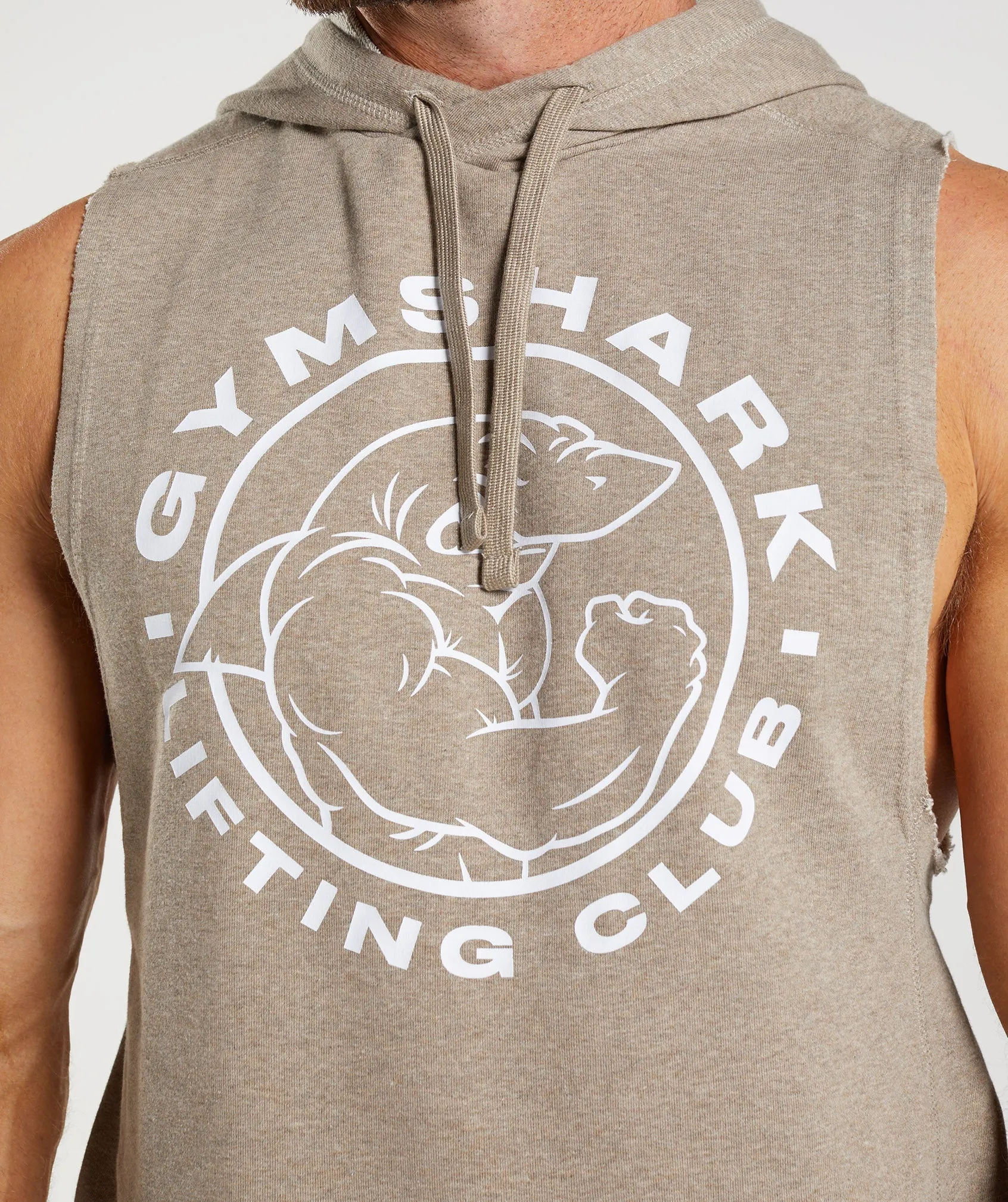 Gymshark Legacy Drop Arm Hoodie - Limestone Marl