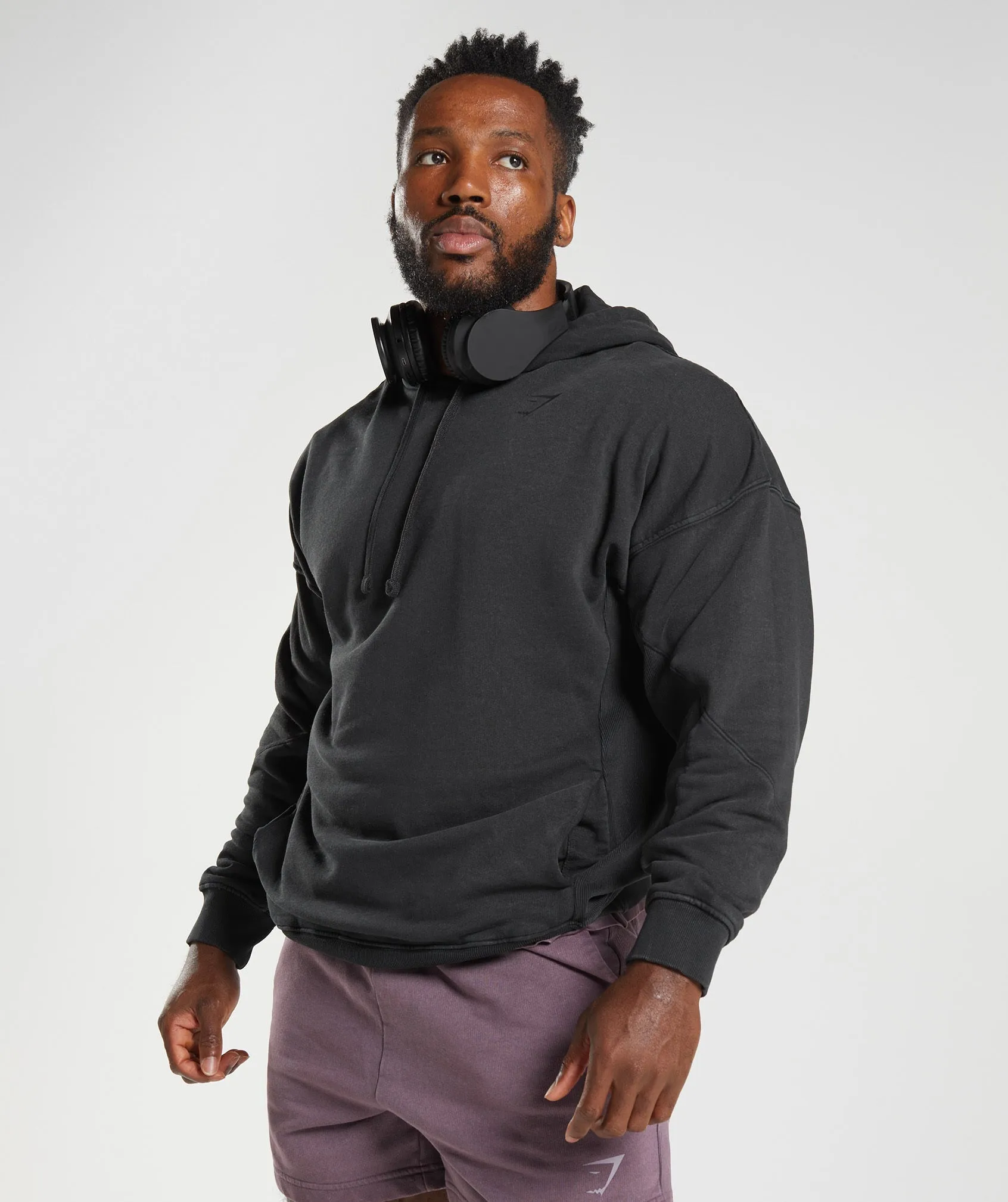 Gymshark Power Washed Hoodie - Black