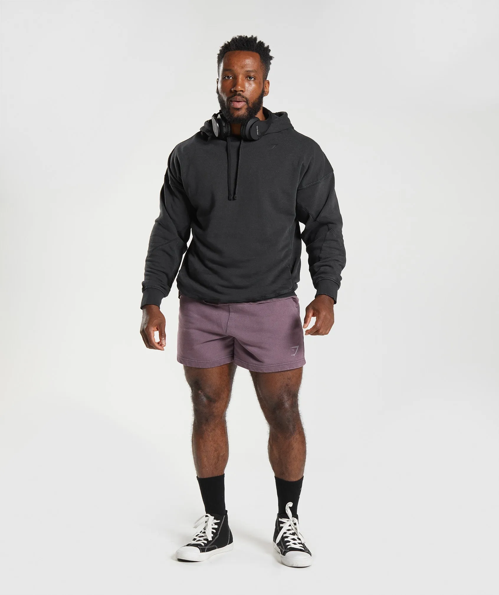 Gymshark Power Washed Hoodie - Black