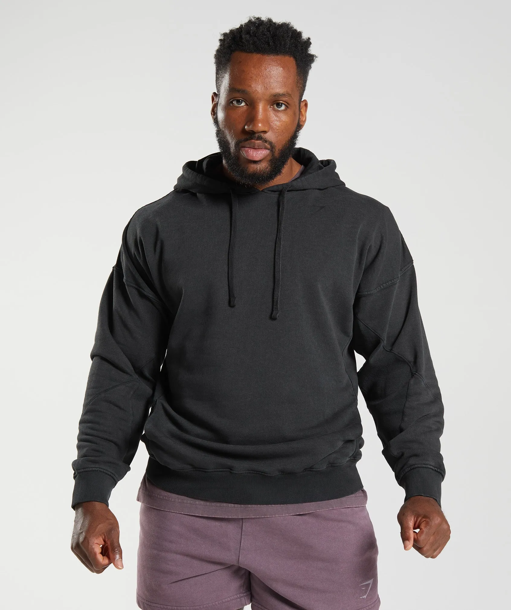 Gymshark Power Washed Hoodie - Black