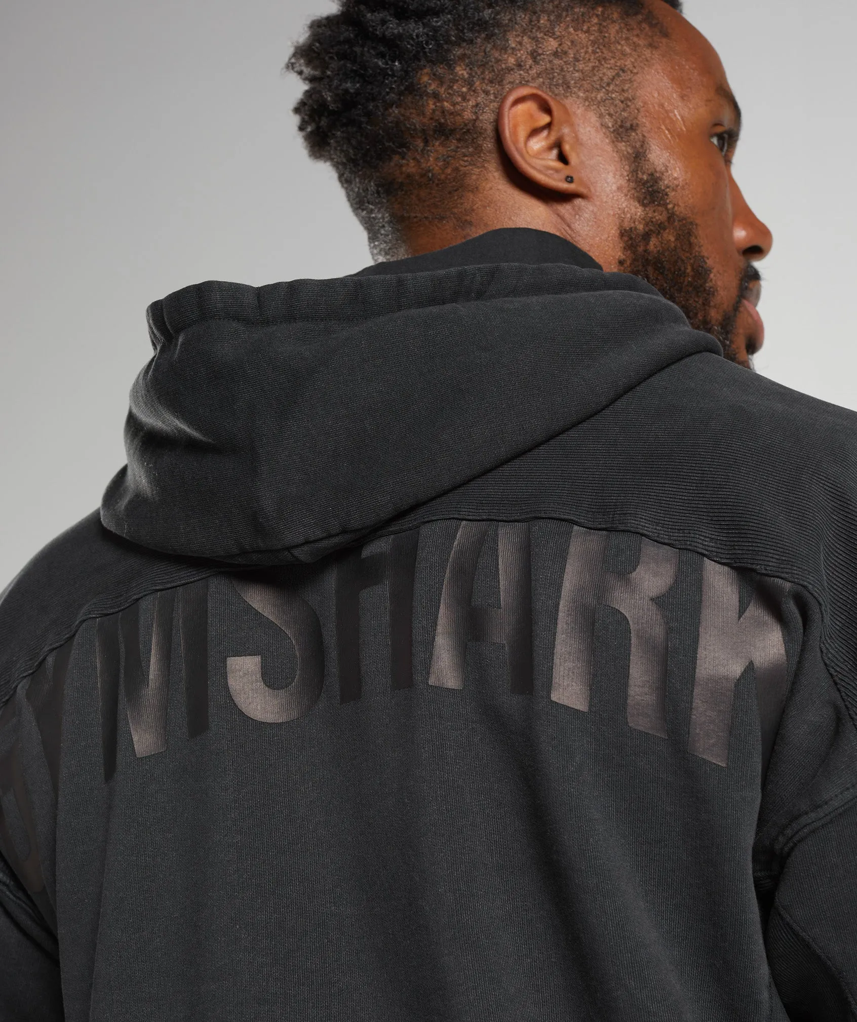 Gymshark Power Washed Hoodie - Black