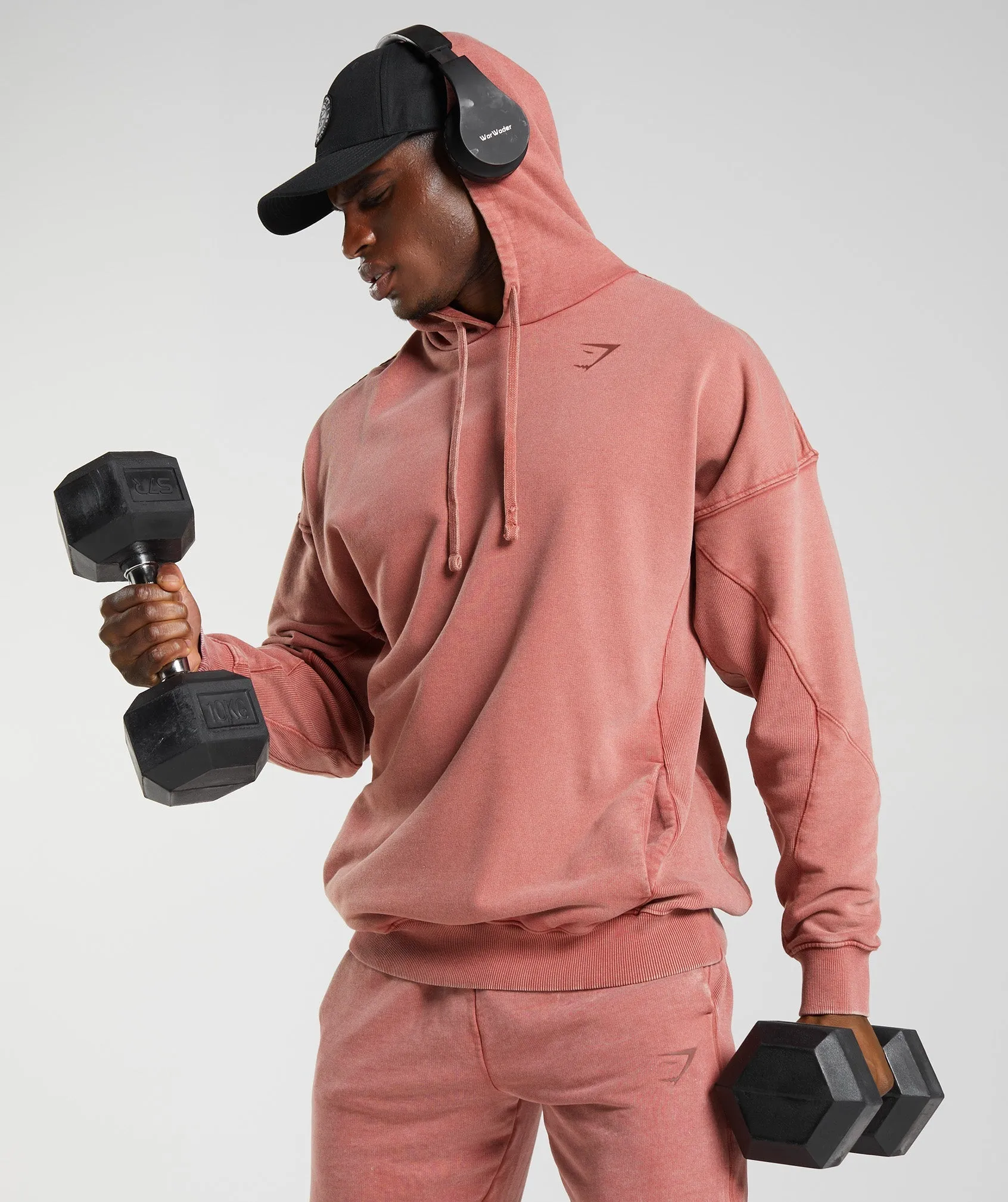 Gymshark Power Washed Hoodie - Rose Brown