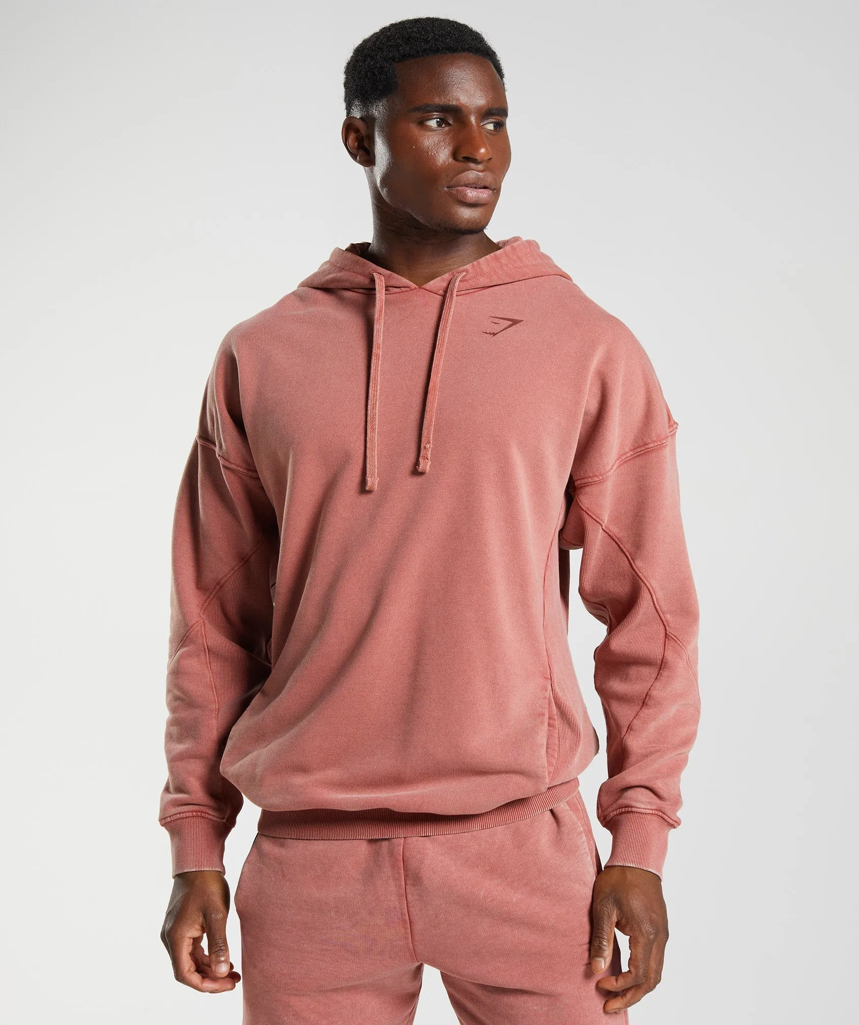 Gymshark Power Washed Hoodie - Rose Brown