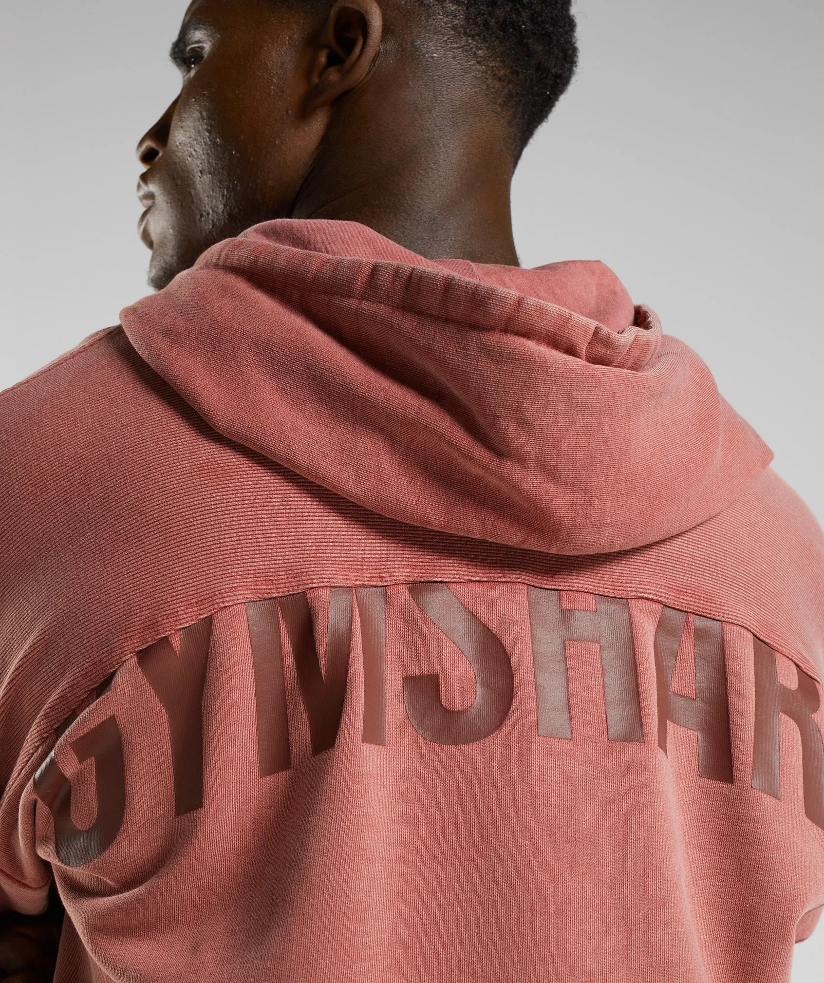 Gymshark Power Washed Hoodie - Rose Brown