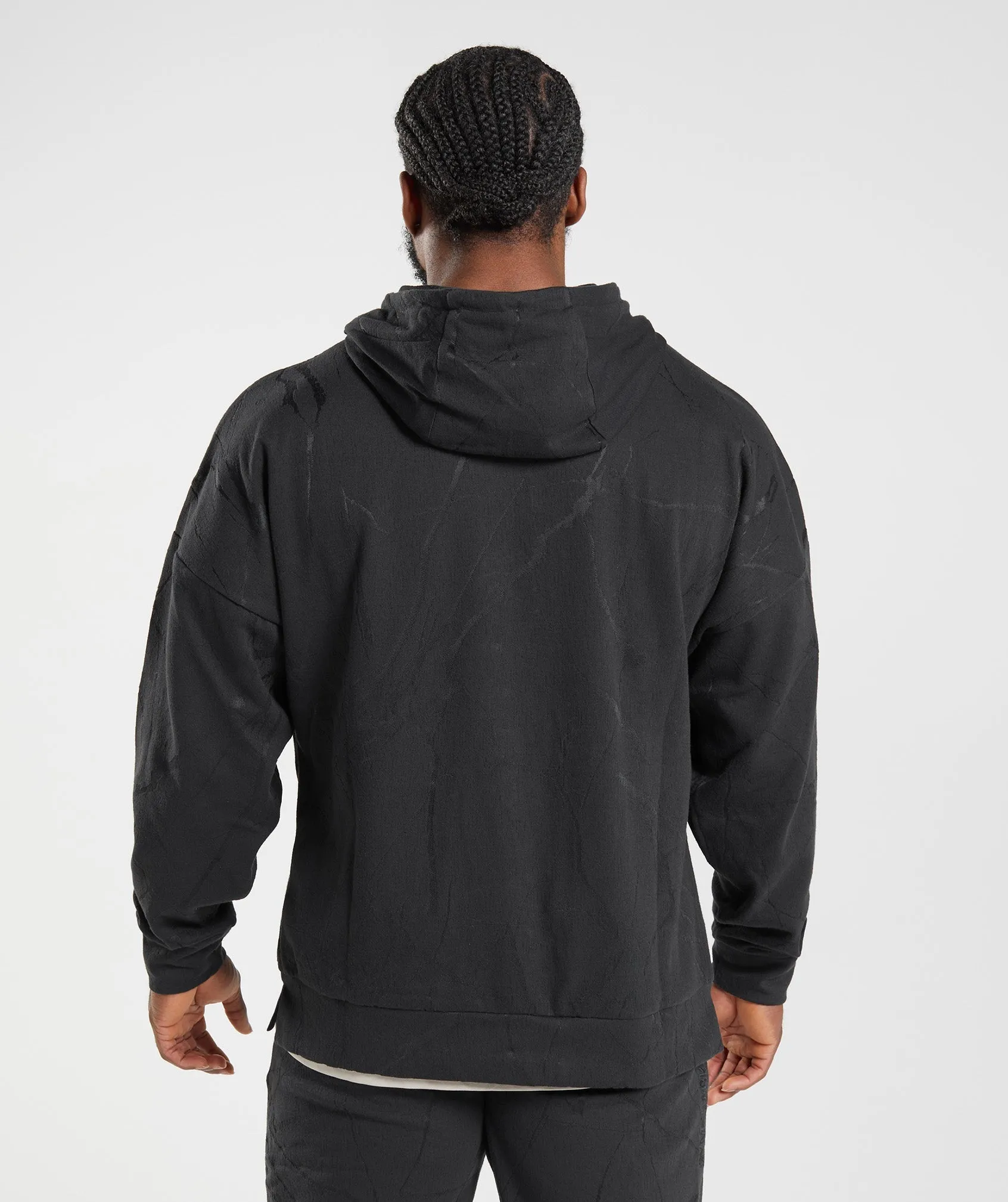 Gymshark Power Zip Hoodie - Black Print